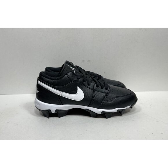 Nike Other - Nike Air Jordan 1 Low GS Cleats Black Wht Football Baseball HF6885-001 5.5 Youth